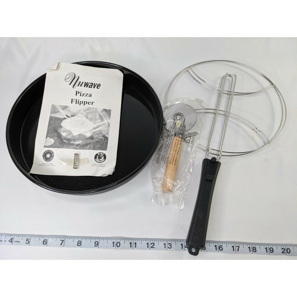 NuWave Pizza Flipper Pan‎ Cutter Lot